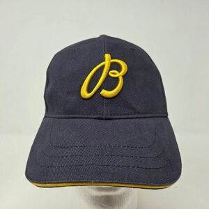 BREITLING 1884 MENS BASEBALL HAT CAP STRAPBACK NAVY BLUE ORGANIC COTTON